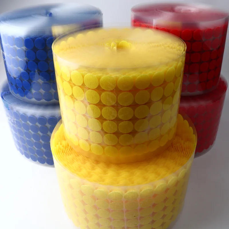 Description Picture 2 of item100 Pairs of Point Self-adhesive Fasteners with 10/15/20/30mm Disc  Glue Strong Nylon  Soft Tape Home Accessories