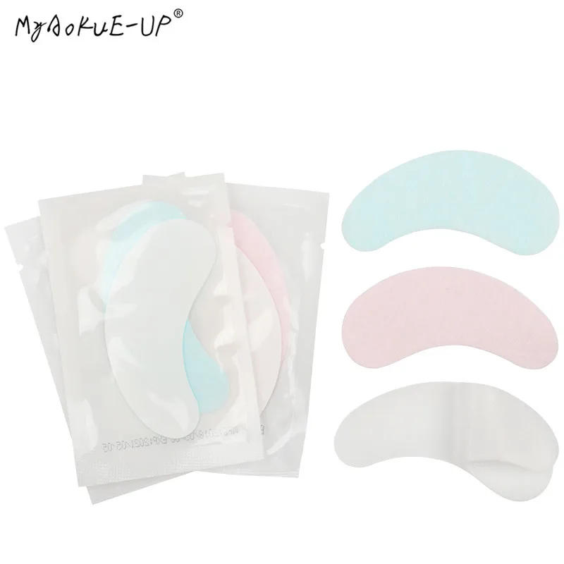 Description Picture 2 of item100 pairs/lot Eyelash Paper Patches Pink Pads Under Gel Eye Pads Grafted False Lashes Extension Makeup Tools