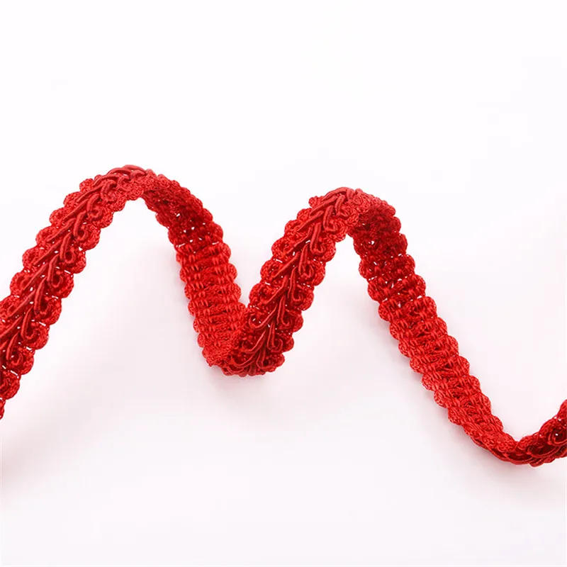 Description Picture 3 of item12mm Lace Trimming Ribbon Polyester Centipede Braided Lace Sewing Clothes Accessories Curve Lace DIY Craft Wedding Decor 5yards