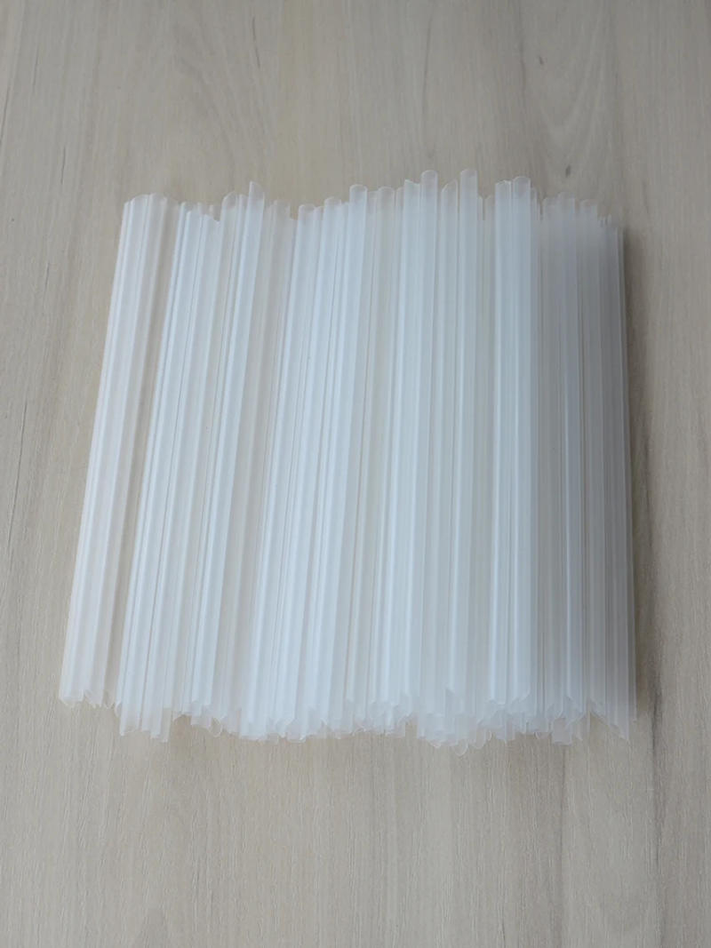 Description Picture 3 of item115Pcs Short Transparent Plastic Straw Disposable 15CM Pointed Hard Bulk Thin Straw Commodity Bar Accessories Commercial Party