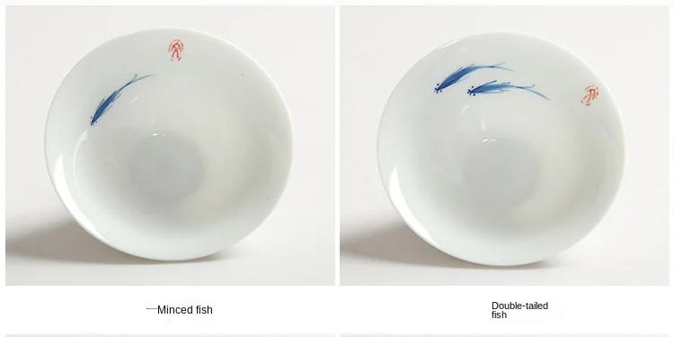 Description Picture 4 of itemTeacup Ceramic Kung Fu Teacup Hand-Painted Ceramic Whiteware Tea Set Nostalgic Antique Type Cup MasterCup Single Retro Style Cup