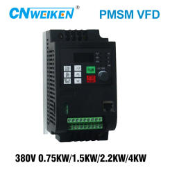 WK600B AC 380V 0.75KW-11KW Permanent Magnet Variable Frequency Drive VFD Speed Controller for Three Phase 380v Motor