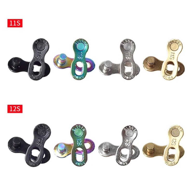 Description Picture 4 of item2 Pairs Bicycle Chain Link Connector Lock Set MTB Road Bike Chain Quick Release Buckle for 6/7/8/9/10/11 Speed