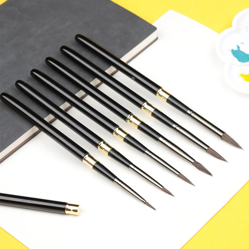 Description Picture 3 of item1PCS Squirrel Artistic Hair Paint Brush High Quality Art Painting Brushes Detachable Watercolor Brush for Drawing Art Supplies