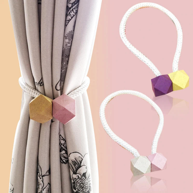 Description Picture 2 of itemPearl Magnetic Curtain Clip Curtain Holders Tieback Buckle Clips Hanging Ball Buckle Tie Back Curtain Accessories Home Decor