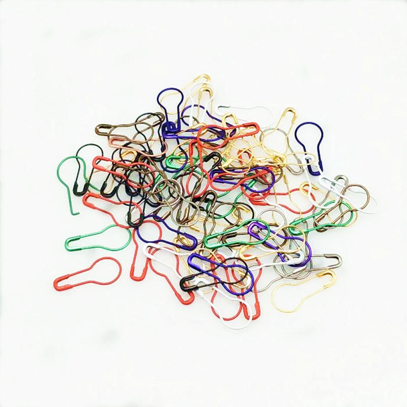 Description Picture 5 of item100pcs*22mm Colorful Knitting Crochet Locking Stitch Marker Hang Tag Safety Pins DIY Sewing Tools Needle Clip Crafts Accessories