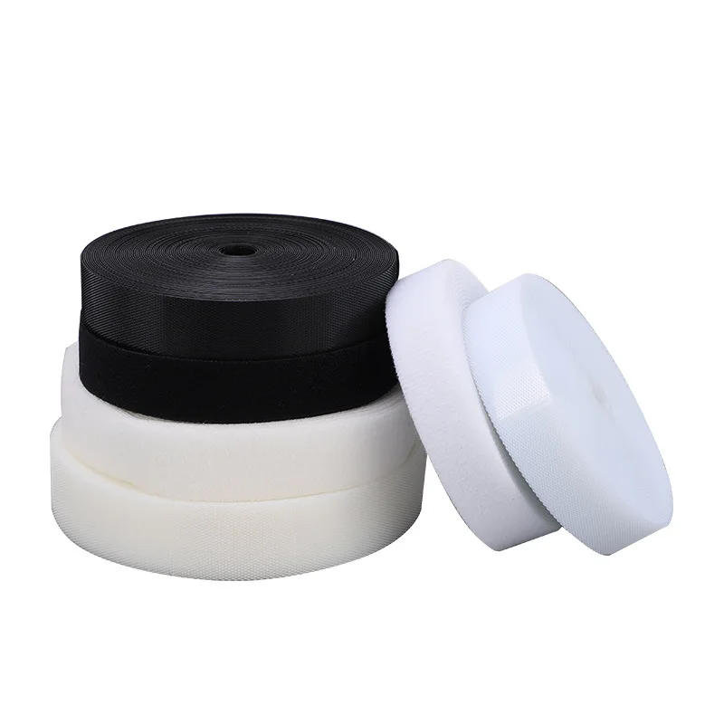 Description Picture 5 of item20/25/30/38/50mm Super Thin Soft Baby Tape Sticker Black White Kids Hoop and Hook Tapes  Adhesive Fastener Sewing Accessories