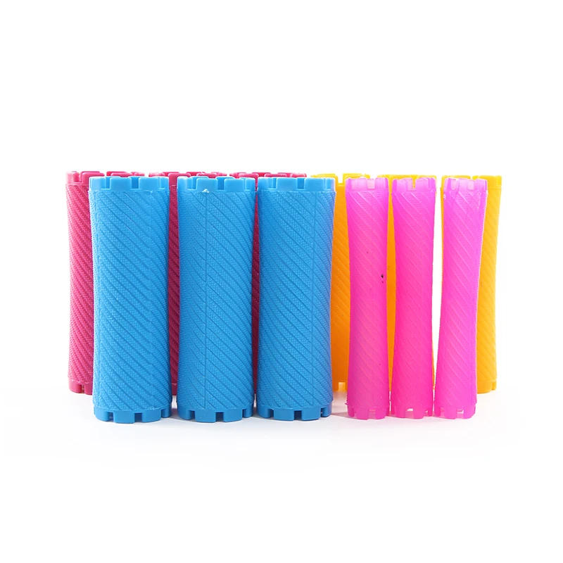 Description Picture 6 of item3 Packs/set 9mm Hair Perm Rods with Rubber Bands Kit Cold Permanent Bar Plastic Curlers Rollers Set Wave Fluffy Corn Hair 1507