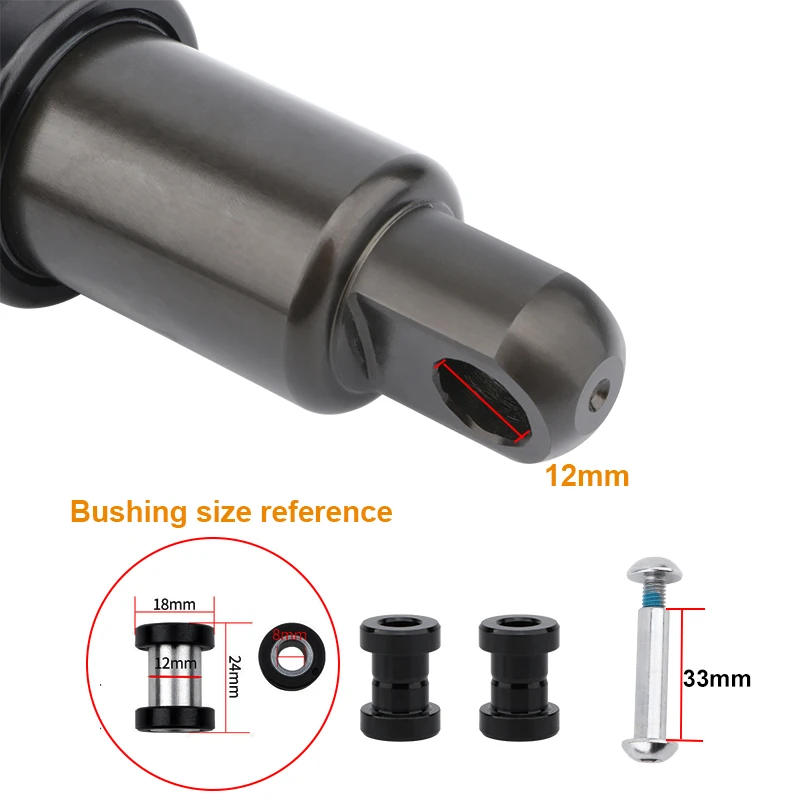 Description Picture 6 of itemMEROCA Bicycle Rear Shock Absorber 125/150/165/190mm Electric Scooter Shock Absorber Mountain Bike Oil Spring Shock Absorber