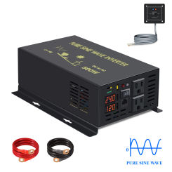 Pure Sine Wave Inverter 500W Solar Power Inverter Generator Battery 12V/24V/48V/96V/110V DC to AC 120V/220V/240V Wired Control