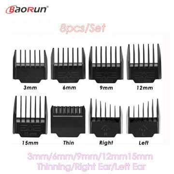 Original Nozzles 3/6/9/12/15mm Thinner Hair Trimmer Limit Comb Set for BaoRun X6/X7/P2/P3/P6/P9/S1/A8 Hair Clipper Shaving Combs