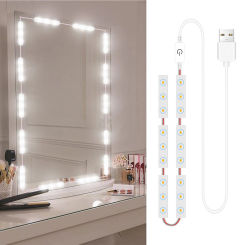 LED Vanity Lights Dimmable Touch Control Makeup Light Bathroom Mirror Lights USB LED Strip Lights Dressing Table Make up Lamp