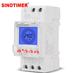 24hrs Digital Analogue Din Module Time Switch Backlight Large LCD Display Industrial Timers Controller 16A 30A Relay 85-265VAC