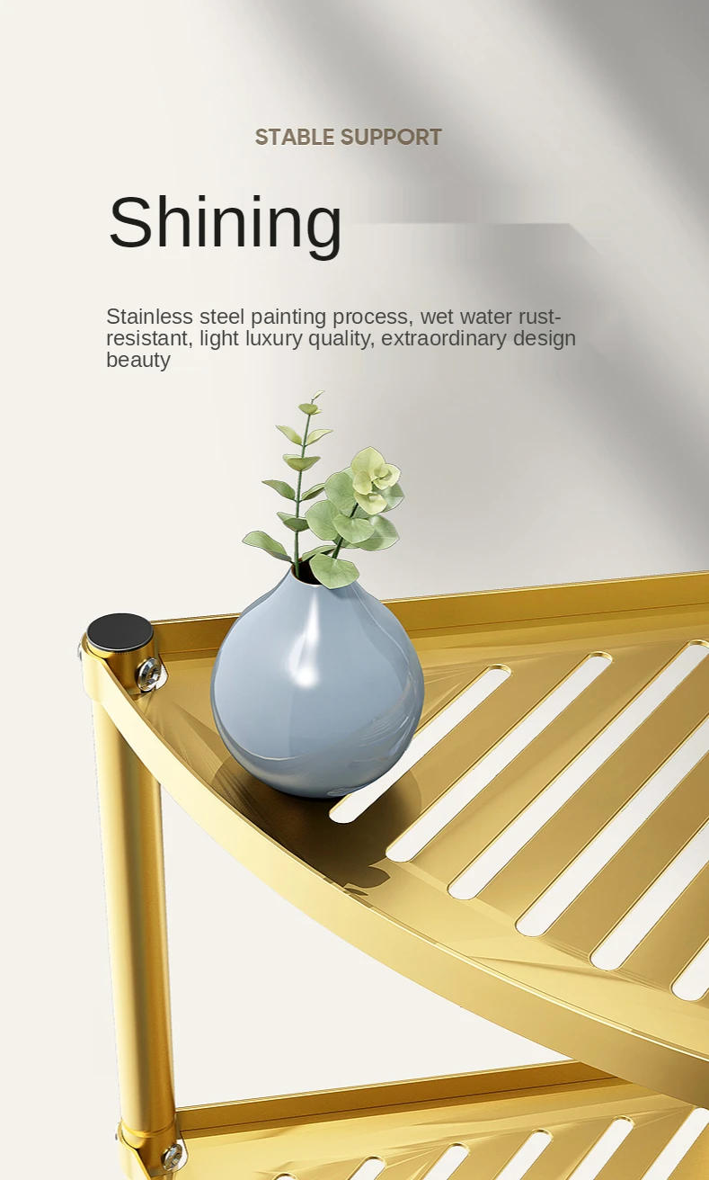 Description Picture 5 of itemBathroom Shelf Floor-Type Triangle Face Basin Shelf Bathroom Bathroom Toilet Accessories Complete Collection Storage Fantastic