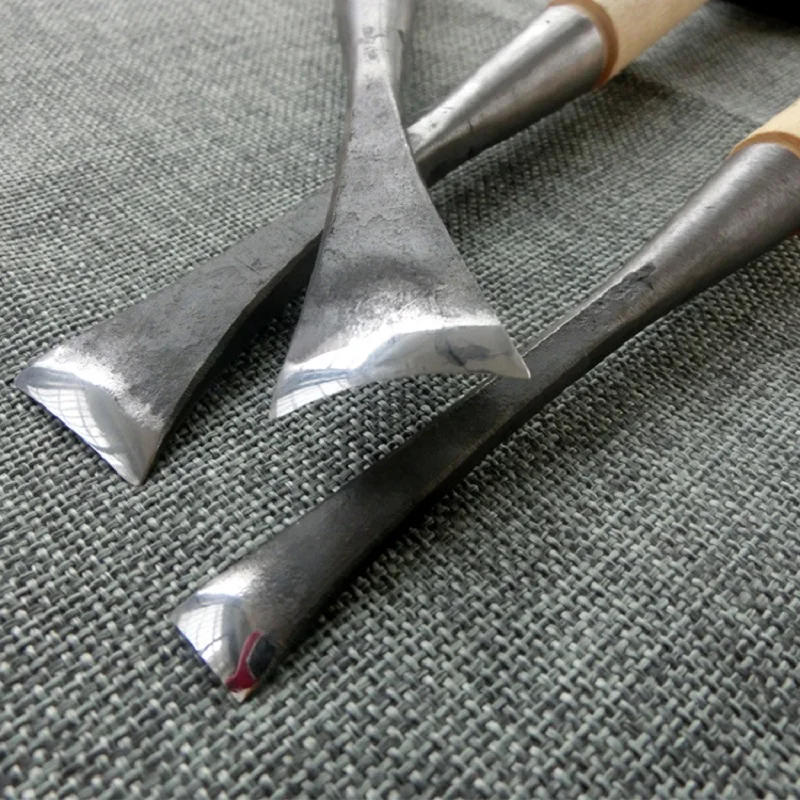 Description Picture 4 of itemNEW Middle circle woodwork Carving knife dig a hole Spoon knife chisel 0.3-5cm Hand Wood Carving Knives