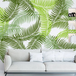 30cm - 70cm Stencil For Wall Decor Large Furniture Template Painting Lock On The Paint Mandala Leaf Tropical Summer Jungle S047