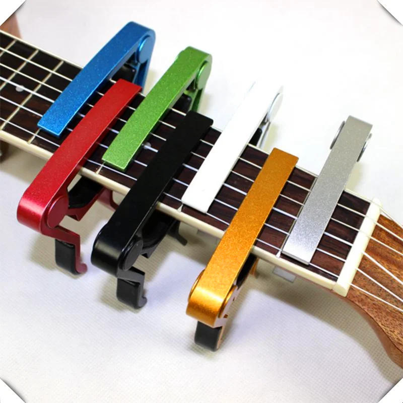 Description Picture 4 of itemUniversal Aluminium Capo Acoustic Guitar Transposition Clip Ukulele Transpose Clips Guitar Accessories Parts