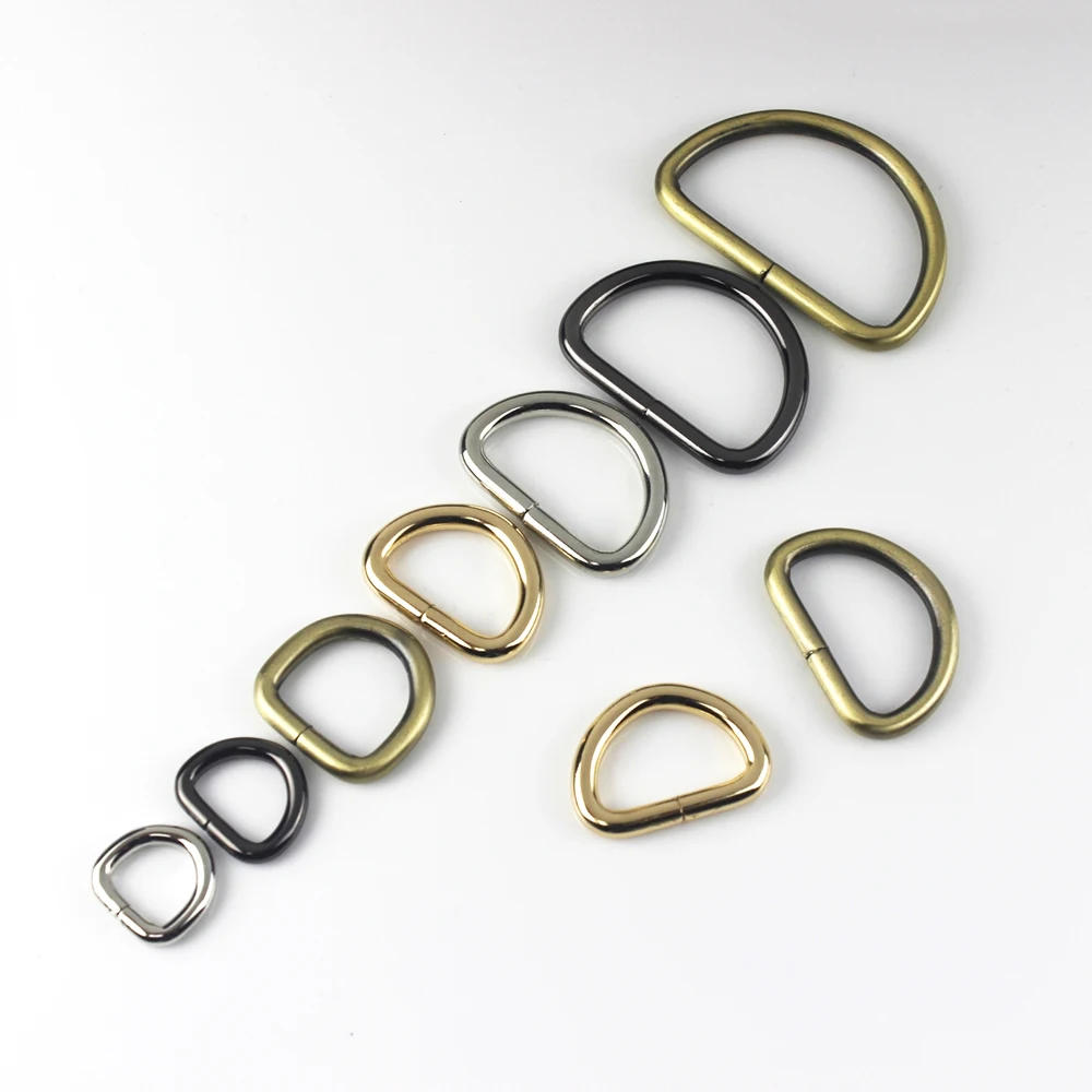 Description Picture 4 of item1pcs 4/8"~2" Metal Dee D Ring Buckle for Webbing Backpack Bag Parts Leather Craft Strap Belt Purse Pet Collar Clasp High Quality