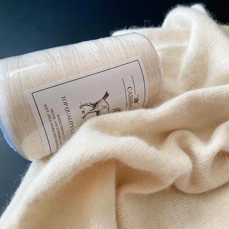 Description Picture 4 of itemNatural Cashmere Yarn for Knitting Crochet high-quality Hand-knitted Wool Pure Cashmere Yarny Woven Baby Soft Warm Thread 100g