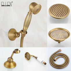 Antique Bronze Shower Head Hand Shower Hand Spray Shower Holder Copper Bathroom Antique Bathroom Accessories ELS2004