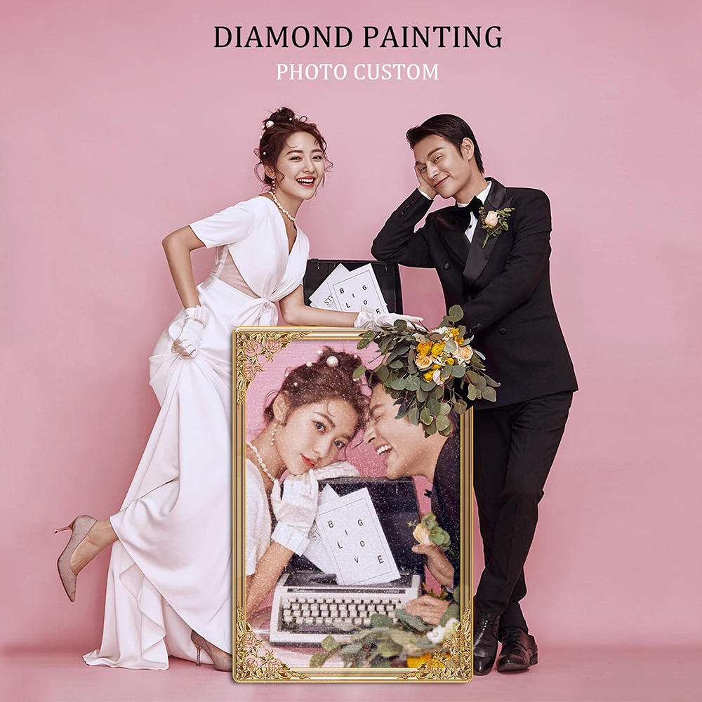 Description Picture 4 of itemXUEQIXIAOZU Photo Custom Diamond Painting 5D DIY Full Round/Square Diamond Embroidery Mosaic Rhinestone Crafts HD Picture Gift