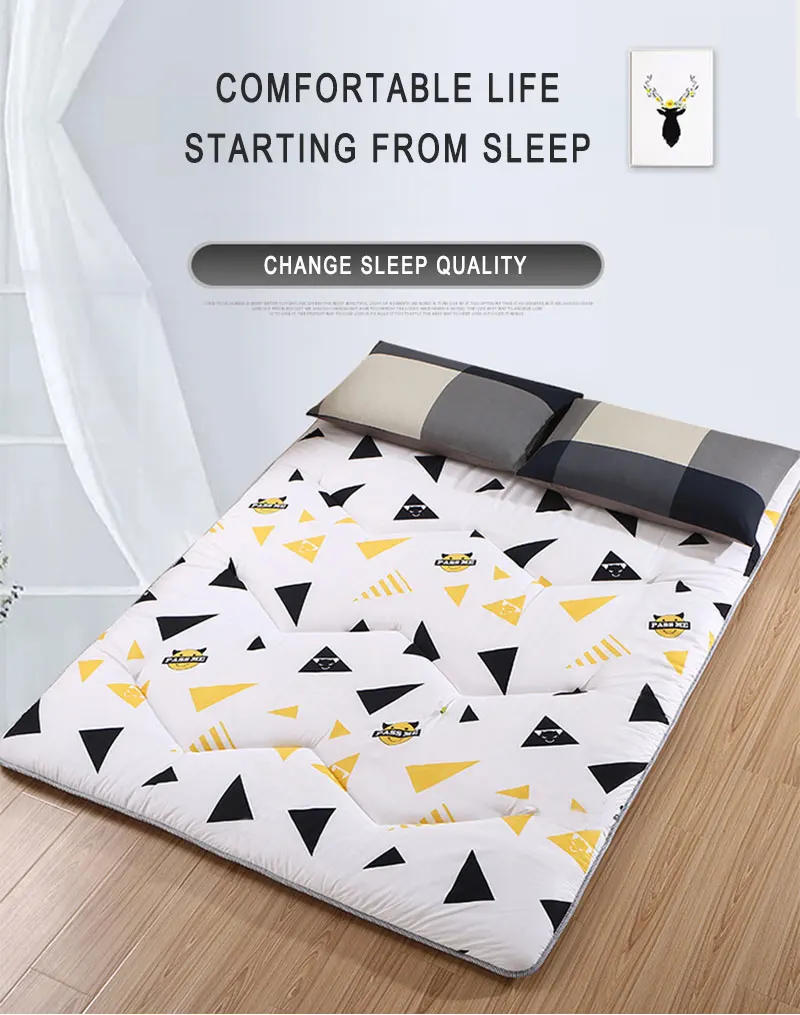 Description Picture 3 of itemNon-slip Light Mattress Household Hotel Bedding Protection Pad Student Folding Tatami Mattresses Floor Ground Sleeping Mat