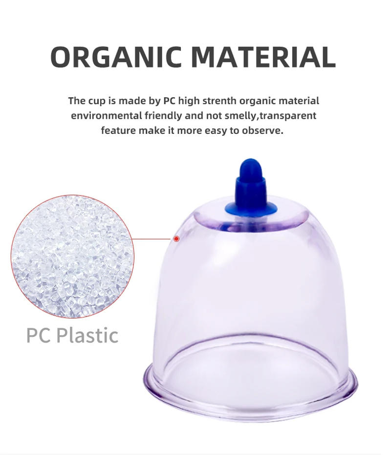 Description Picture 3 of itemBig Size Plastic Vacuum Cupping Cups Suction Cups Jar Vacuum Massager Jars Plastic Vacuum Suction Therapy Cupping Cans