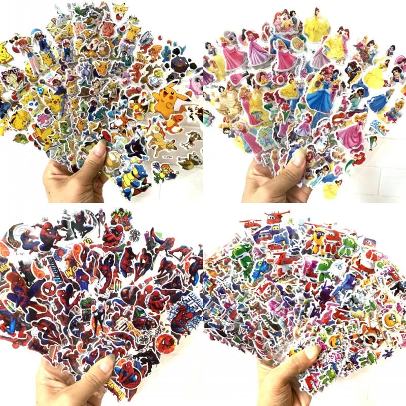 Description Picture 2 of item3D Puffy Bubble Stickers Cartoon Frozen Stickers DIY For Children Boy Girl Toys PVC Removable wall Stickers