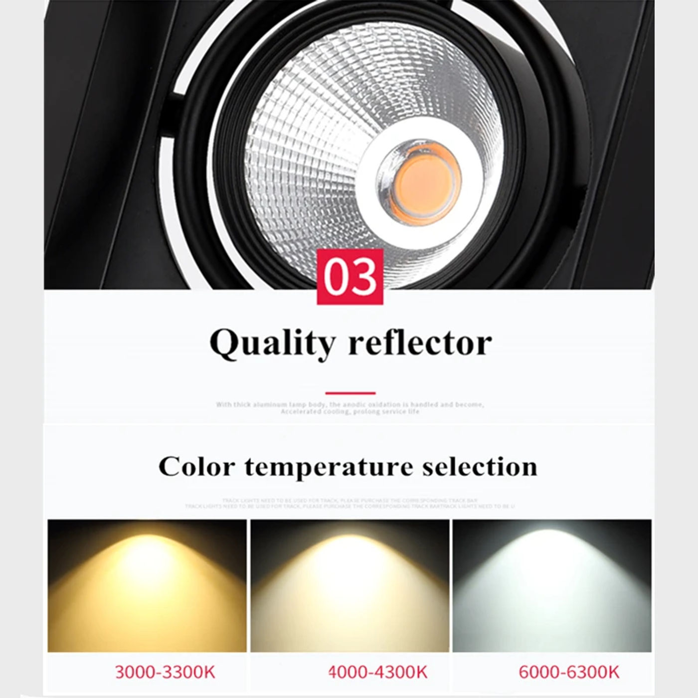 Description Picture 6 of item1pcs Super Bright Recessed square LED Dimmable Downlight COB 5w 10W  LED Spot light LED decoration Ceiling Lamp AC110V 220V
