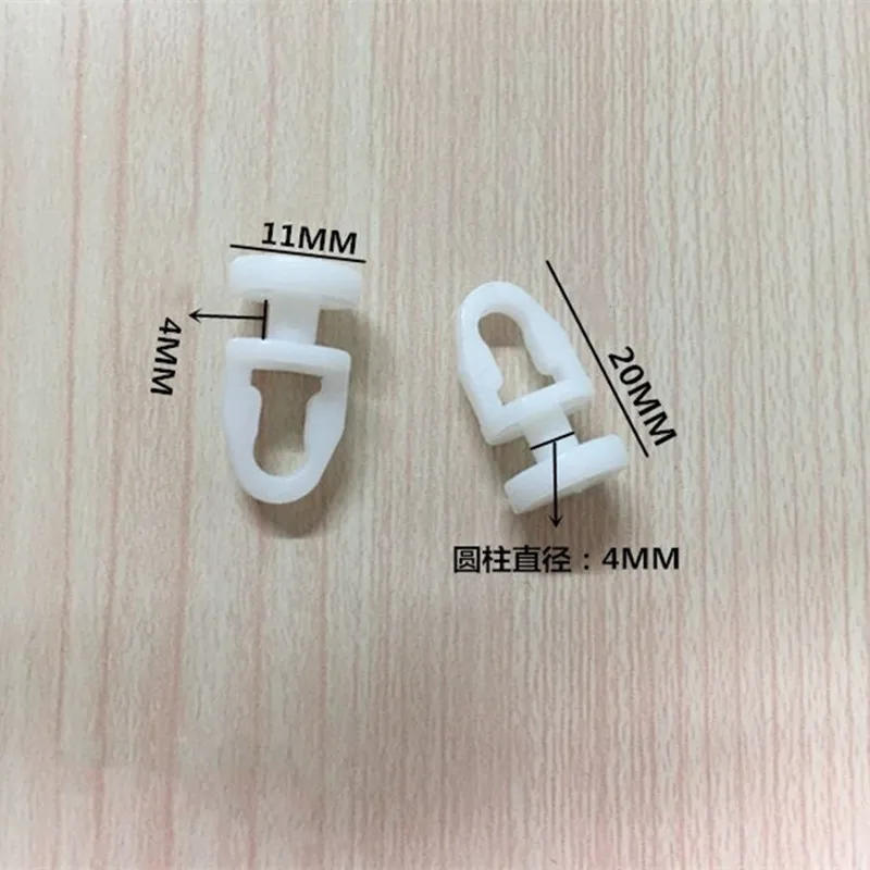 Description Picture 5 of item30Pcs/lot Curtain Rail Plastic Pulley Window White Hook Rollers Curtain Track Accessories Home Renovation Hardware Supplies