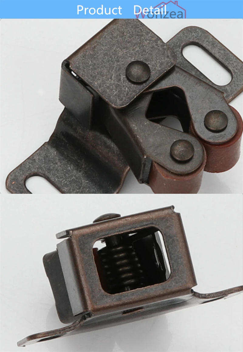 Description Picture 6 of item4pcs/Lot Cabinet Door Latch Catches Stoppers Cabinet Catches  for Wardrobe Hardware Furniture Fittings Accessori
