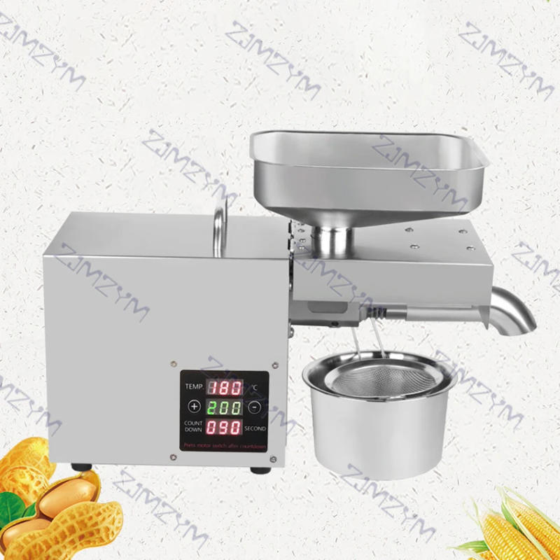 Description Picture 3 of item750W/350W Automatic Household FLaxseed Oil Extractor Mini Peanut Oil Press Stainless Steel Sesame Press Oil Machine 220V/110V