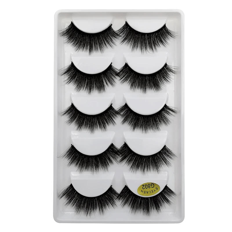 Description Picture 6 of itemYSDO 3/5 Pairs 3D Mink EyeLashes Natural Hair False EyeLashes Long 100% Dramatic Eye MakeupFake Lashes Fluffy Cilios Lashes G803