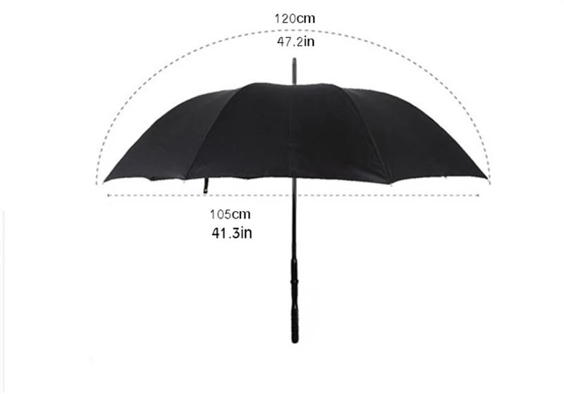 Description Picture 6 of itemSelf defense person Walking Cane Stick 2-In-1 Sturdy Windproof UV Protection Umbrella Suitable for Hiking Hanging Out On Raining