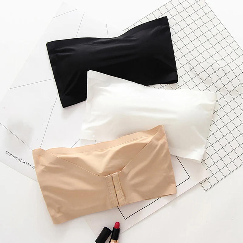 Description Picture 2 of itemWomen Seamless Invisible Bra Sexy Lingerie Women Brassiere Tube Top Strapless Push Up Crop Tops