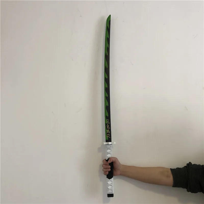 Description Picture 5 of item104cm Tomioka Giyuu katana 1:1 Demon Slayer Cosplay Sword Anime Ninja Knife Kimetsu no Yaiba Sword Weapon PU Prop Model