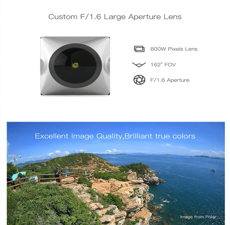 Description Picture 5 of itemCaddx Polar Vista Kit HD Digital Image Transmission With Starlight Camera For FPV DJI Goggles Integra 12cm Cable