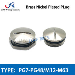 10pcs M12-M63 Metal Hole Plug IP68 Waterproof Nickel Plated Brass Screw Hole Cap With Nut M20 Sealing Cap Dustproof Plug M22 M18