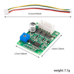 DC6-20V 60W Motor Drive Controller BLDC Three-phase DC Brushless Hall Motor Driver Motor Board Support PLC 0-5V