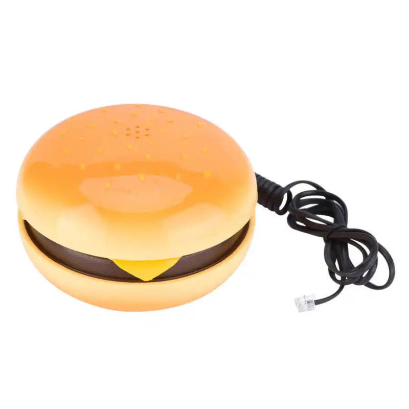 Description Picture 4 of itemNovelty Emulational Hamburger Telephone Wire Landline Phone Home Decoration telefono fijo