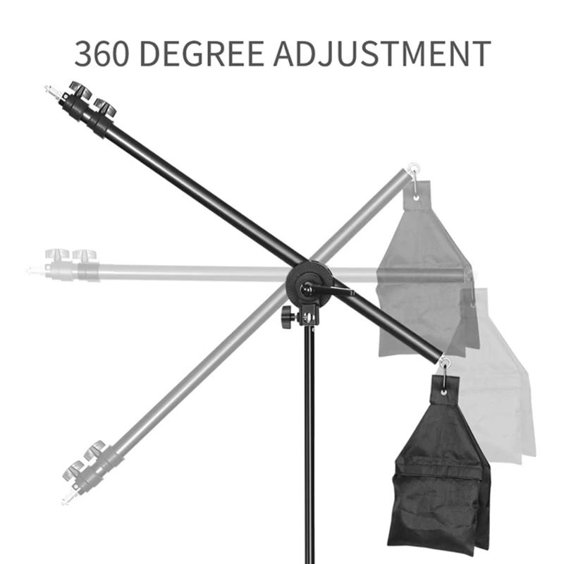 Description Picture 6 of itemPhoto Studio Kit Tripod Light Stand Cross Arm With Weight Bag Photo Studio Accessories Extension Rod 53 -133CM Backdrop Stand