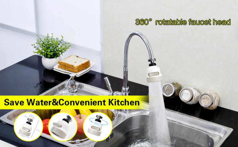 Description Picture 2 of item3 Modes Faucet Aerator Moveable Flexible Tap Head Shower Diffuser Rotatable Nozzle Adjustable Booster Faucet Kitchen Accessories