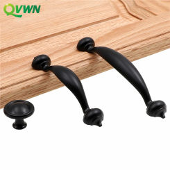 QVWN Furniture Handle Knob Cabinet Pulls Hardware Iron Handle Vintage Sliding Barn Doors Gates Garages Sheds Door Pull Handle