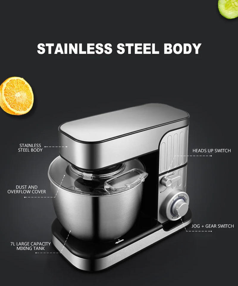 Description Picture 6 of item7L Silent Food Mixer Juicing Minced Meat Grinder Food Mixing Machine Multi Functional Stand Mixer Chef Machine