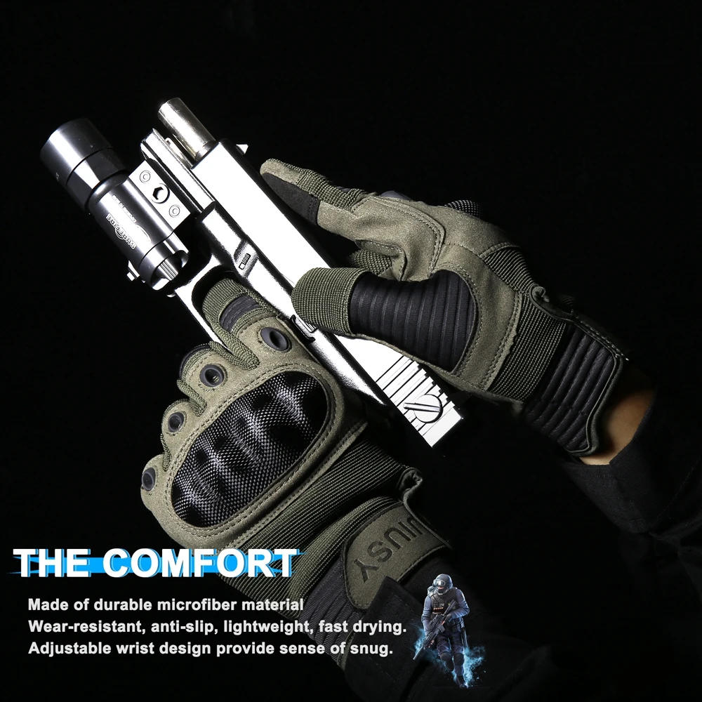 Description Picture 5 of itemMen Full Finger Tactical Touch Screen Gloves Outdoor Hiking Riding Cycling Bike Skiing Training Climbing Airsoft Hunting Mittens