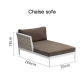 1.6m chaise sofa