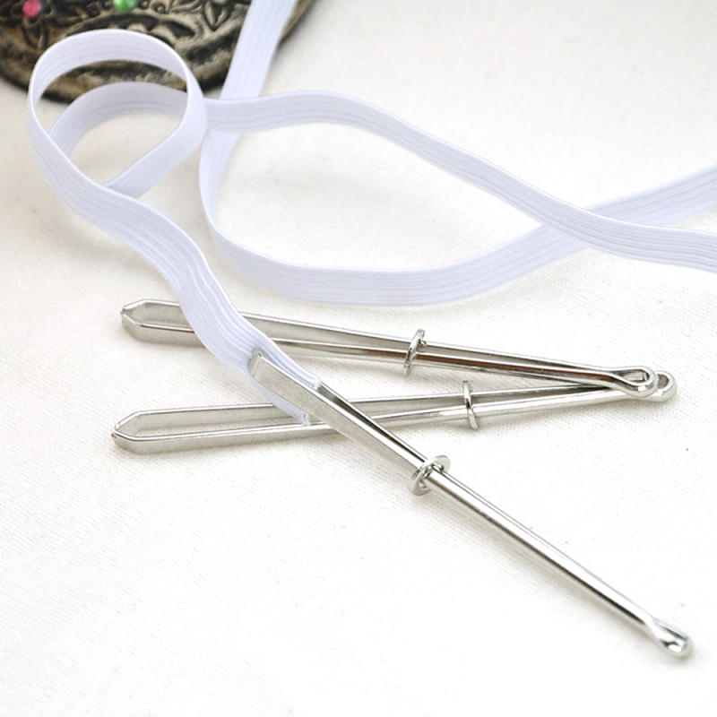 Description Picture 2 of item2pcs High Quality Garment Clips Sewing DIY Tools Elastic Band Tape Punch Cross Stitch Threader Wear Elastic Clamp (Wear Rope)