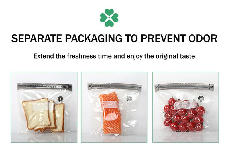 Description Picture 5 of itemReusable Food Vacuum Storage Bags,Household Food Hermetic Bags With Hand Pump Sealing Clips,Kitchen Food Freezer Containers