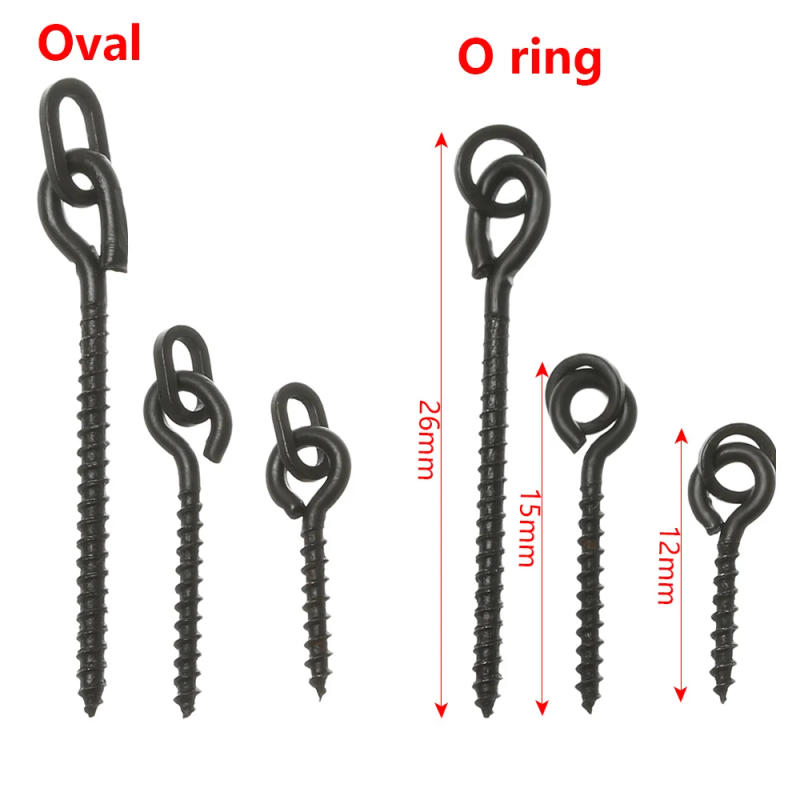 Description Picture 2 of item20pcs Carp Fishing Accessories Boilies Bait Screws With Zig Chod ronnie Rigs Rings Pop Up Carp Fishing Terminal Tackle Equipment