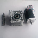 10:1 Worm Gearbox RV030 Speed Reducer 14mm output Nema23 Stepper Motor 4.2A 100MM 2.5NM 360Oz-in Convert 90 degree  CNC Router